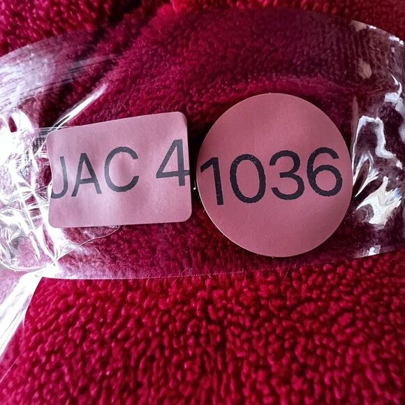 Calvin Klein Women Full Zip Sweater Performance red Long Sleeve Pockets sz L - Picture 9 of 9